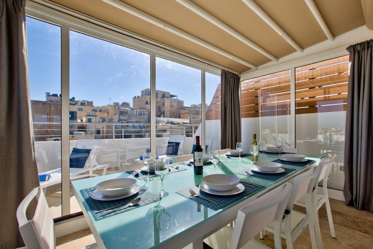 Valletta Luxury 4-Bedroom Duplex With Stunning Sea Views Private Terrace And Jacuzzi Exteriör bild