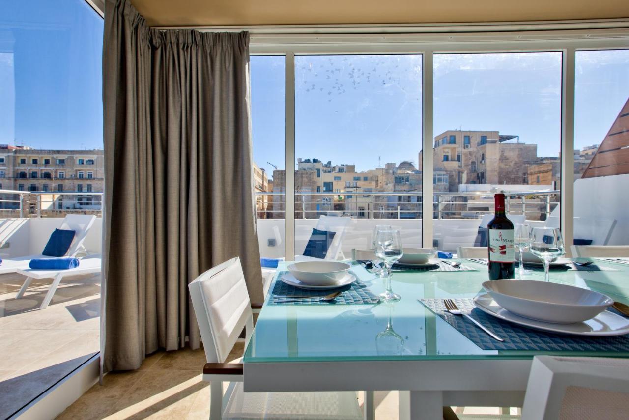 Valletta Luxury 4-Bedroom Duplex With Stunning Sea Views Private Terrace And Jacuzzi Exteriör bild